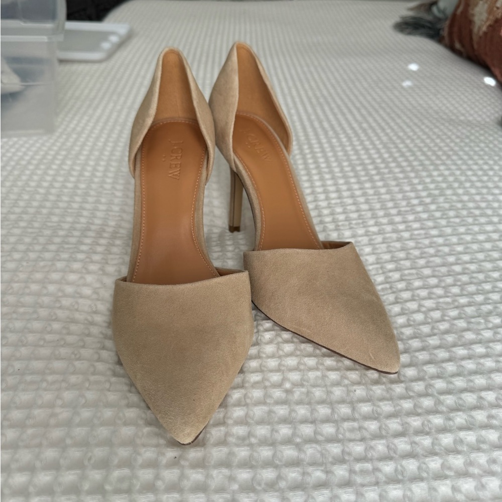 J. Crew suede D'Orsay Pumps